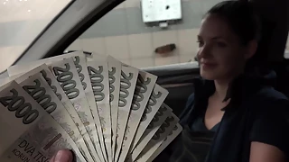Carwash Beauty - Anie darling has POV sex for quick cash - euro reality porn