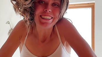 Get closeup to this Hairy Pussy, Up my Skirt as a POV. Wearing a black mini-skirt dress, and a camera facing up from the floor, Wamgirlx masturbates right in front of you. Up my  Skirt masturbation cannot get any closer and this. See this British Milf's H